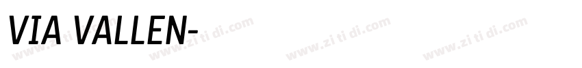 VIA VALLEN字体转换